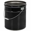Vestil Manufacturing Co Vestil PAIL-STL-RI-UN 5 Gallon Black Steel Pail