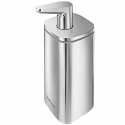 Simplehuman KT1183 10 Oz. Stainless Steel Pulse Pump Soap / Sanitizer Dispenser