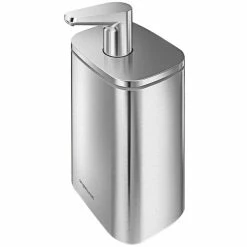 Simplehuman KT1188 16 Oz. Stainless Steel Pulse Pump Soap / Sanitizer Dispenser