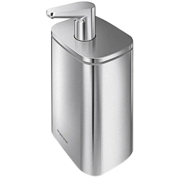 Simplehuman KT1188 16 Oz. Stainless Steel Pulse Pump Soap / Sanitizer Dispenser 1 Simplehuman KT1188 16 Oz. Stainless Steel Pulse Pump Soap / Sanitizer Dispenser