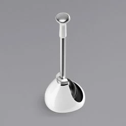 Simplehuman BT1085 White Toilet Plunger With Dome Shaped Cover