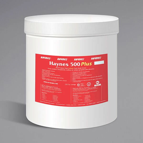 Haynes Manufacturing Haynes 74 500 Plus 1 Lb. Synthetic Food-Grade Lubricating Grease 1 Haynes Manufacturing Haynes 74 500 Plus 1 Lb. Synthetic Food-Grade Lubricating Grease