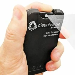 Cleanint, LLC Cleanint Cleanhands CH02RET-BLK Black Clip-On Hand Sanitizer Dispenser - 2/Pack 5 Cleanint, LLC Cleanint Cleanhands CH02RET-BLK Black Clip-On Hand Sanitizer Dispenser - 2/Pack -GOJO Sale Online 2212632