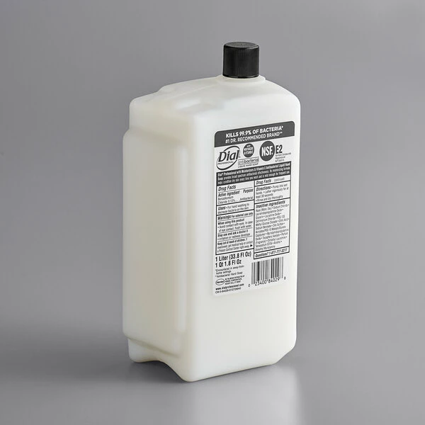 Dial® Dial DIA84029 With Moisturizers And Vitamin E Antibacterial 1 Liter Liquid Hand Soap Refill 2 Dial® Dial DIA84029 With Moisturizers And Vitamin E Antibacterial 1 Liter Liquid Hand Soap Refill - Image 2