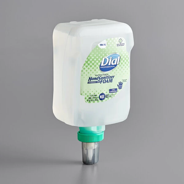 Dial® Dial DIA19038 FIT Universal Manual Antibacterial 1.2 Liter Foam Hand Sanitizer Refill 2 Dial® Dial DIA19038 FIT Universal Manual Antibacterial 1.2 Liter Foam Hand Sanitizer Refill - Image 2