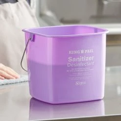 Noble Products King-Pail 6 Qt. Purple Allergen-Free Sanitizing Pail