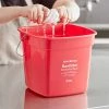 Noble Products King-Pail 10 Qt. Red Sanitizing Pail -GOJO Sale Online 2219994
