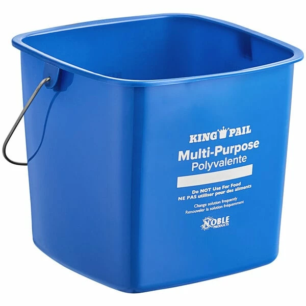 Noble Products King-Pail 6 Qt. Blue Cleaning Pail 2 Noble Products King-Pail 6 Qt. Blue Cleaning Pail - Image 2