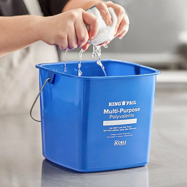Noble Products King-Pail 6 Qt. Blue Cleaning Pail 1 Noble Products King-Pail 6 Qt. Blue Cleaning Pail