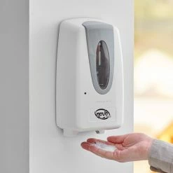 Noble Chemical Novo Pro Series White Touch-Free Automatic Foam Hand Soap / Sanitizer Dispenser 1,000 ML