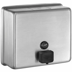 American Specialties, Inc. Profile 10-9343 48 Oz. Stainless Steel Surface-Mounted Liquid Soap Dispenser