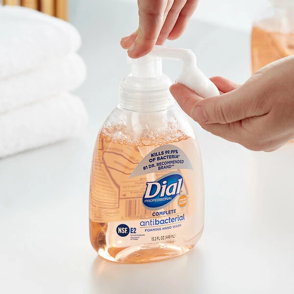 Dial® Dial DIA98606 Professional Complete 15.2 Oz. Original Antibacterial Foaming Hand Wash - 4/Case 1 Dial® Dial DIA98606 Professional Complete 15.2 Oz. Original Antibacterial Foaming Hand Wash - 4/Case