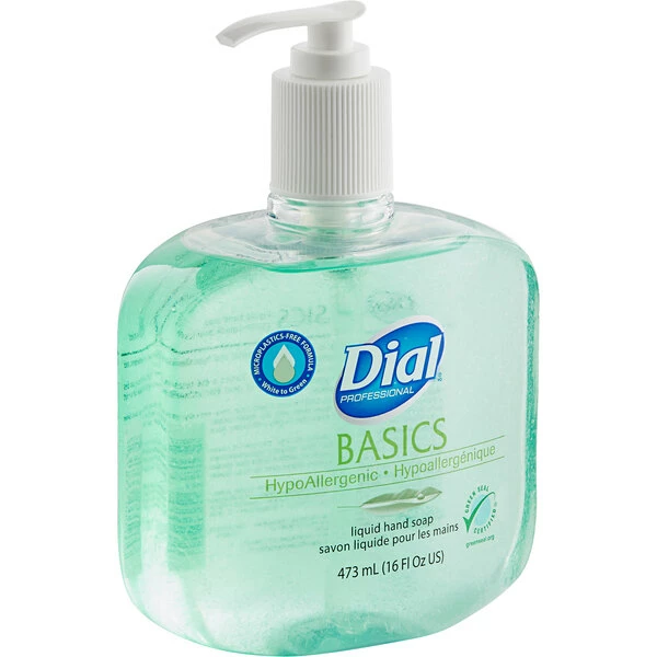 Dial® Dial DIA33815 Professional Basics 16 Oz. Hypoallergenic Liquid Hand Soap 2 Dial® Dial DIA33815 Professional Basics 16 Oz. Hypoallergenic Liquid Hand Soap - Image 2