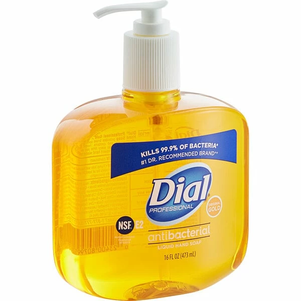 Dial® Dial DIA80790 Professional Gold 16 Oz. Antibacterial Liquid Hand Soap 2 Dial® Dial DIA80790 Professional Gold 16 Oz. Antibacterial Liquid Hand Soap - Image 2