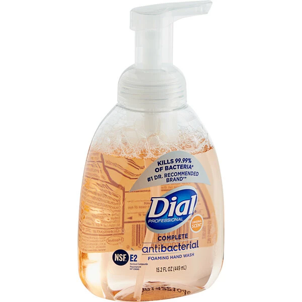 Dial® Dial DIA98606 Professional Complete 15.2 Oz. Original Antibacterial Foaming Hand Wash - 4/Case 2 Dial® Dial DIA98606 Professional Complete 15.2 Oz. Original Antibacterial Foaming Hand Wash - 4/Case - Image 2