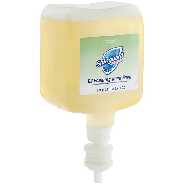 Safeguard™ Safeguard 47434 1.2 Liter / 1200 ML Foaming E2 Antibacterial Hand Soap - 4/Case 2 Safeguard™ Safeguard 47434 1.2 Liter / 1200 ML Foaming E2 Antibacterial Hand Soap - 4/Case - Image 2