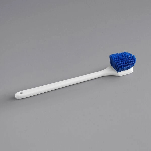 Lavex Janitorial 20" Blue Polyester Floating Utility / Pot Scrub Brush 1 Lavex Janitorial 20" Blue Polyester Floating Utility / Pot Scrub Brush