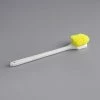 Lavex Janitorial 20" Yellow Polyester Floating Utility / Pot Scrub Brush