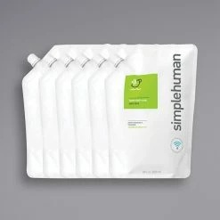 Simplehuman CT1083 28 Fl. Oz. Mint Lime Scented Foam Hand Soap Refill Pouch - 6/Case