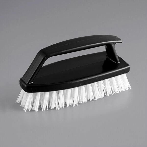 Lavex Janitorial 6" Black Iron Scrub Brush 2 Lavex Janitorial 6" Black Iron Scrub Brush - Image 2