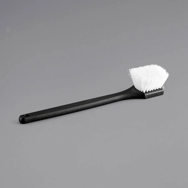 Choice 20" Black Nylon Utility / Pot Scrub Brush 2 Choice 20" Black Nylon Utility / Pot Scrub Brush - Image 2