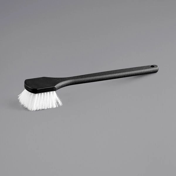 Choice 20" Black Nylon Utility / Pot Scrub Brush 3 Choice 20" Black Nylon Utility / Pot Scrub Brush - Image 3