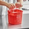 Noble Products 3 Qt. Red Sanitizing Pail -GOJO Sale Online 2414347