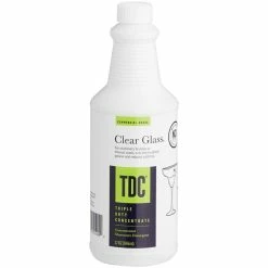 National Chemicals Inc. 21002 TDC Triple Duty Concentrate Bar Glass Liquid Detergent 32 Oz. - 12/Case