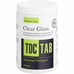 National Chemicals Inc. 23002 TDC Manual Bar Glass Detergent Tablet 100 Count - 6/Case