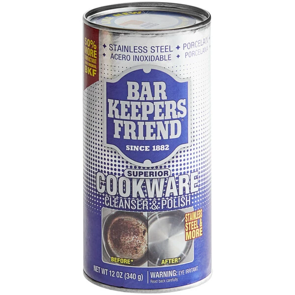 Bar Keepers Friend 11513 12 Oz. Cookware Cleansing & Polishing Powder 1 Bar Keepers Friend 11513 12 Oz. Cookware Cleansing & Polishing Powder