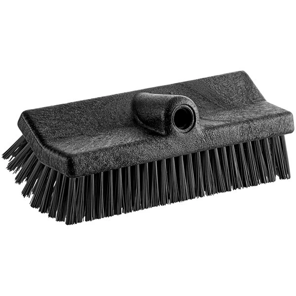 Carlisle 40423EC03 Sparta Spectrum 10" Hi-Lo Black Floor Scrub Brush 1 Carlisle 40423EC03 Sparta Spectrum 10" Hi-Lo Black Floor Scrub Brush