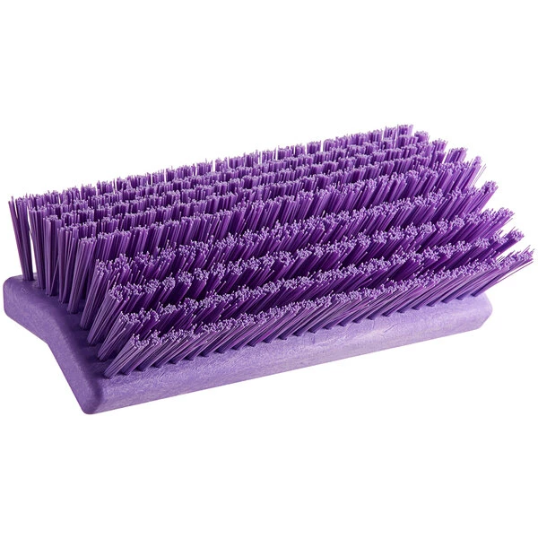 Carlisle 40423EC68 Sparta Spectrum 10" Hi-Lo Purple Floor Scrub Brush 2 Carlisle 40423EC68 Sparta Spectrum 10" Hi-Lo Purple Floor Scrub Brush - Image 2