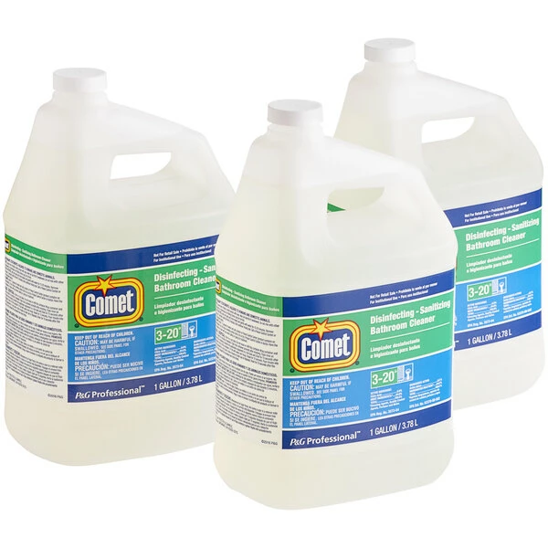 Comet 22570 Disinfecting / Sanitizing Bathroom Cleaner Ready-to-Use Refill 1 Gallon - 3/Case 1 Comet 22570 Disinfecting / Sanitizing Bathroom Cleaner Ready-to-Use Refill 1 Gallon - 3/Case
