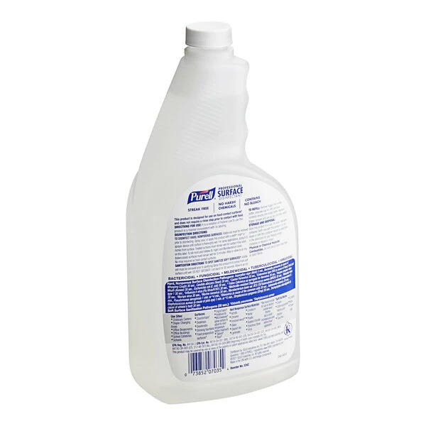 PURELL® Purell 3342-06 1 Qt. / 32 Oz. Fresh Citrus Professional Surface Disinfectant With (2) Triggers - 6/Case 2 PURELL® Purell 3342-06 1 Qt. / 32 Oz. Fresh Citrus Professional Surface Disinfectant With (2) Triggers - 6/Case - Image 2