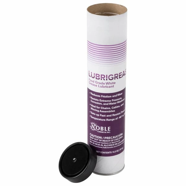 Noble Chemical 14.5 Oz. LubriGrease Food Grade White Grease Cartridge 2 Noble Chemical 14.5 Oz. LubriGrease Food Grade White Grease Cartridge - Image 2