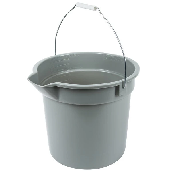 Continental 8114GY Huskee 14 Qt. Gray Round Utility Bucket 1 Continental 8114GY Huskee 14 Qt. Gray Round Utility Bucket
