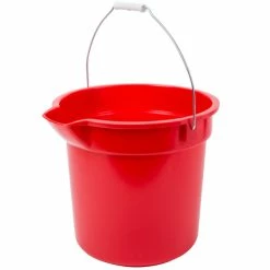 Continental 8114RD Huskee 14 Qt. Red Round Utility Bucket -GOJO Sale Online 554236