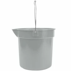 Continental 8110GY Huskee 10 Qt. Gray Round Utility Bucket -GOJO Sale Online 554636