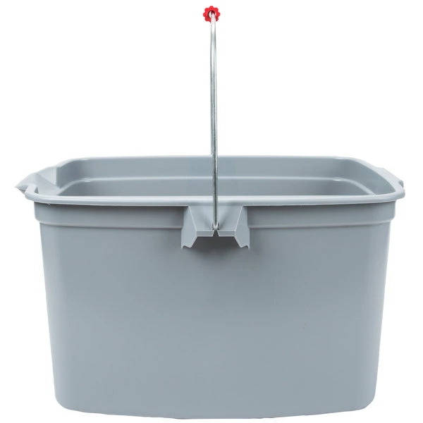 Rubbermaid FG262888GRAY 19 Qt. Divided Gray Bucket 3 Rubbermaid FG262888GRAY 19 Qt. Divided Gray Bucket - Image 3