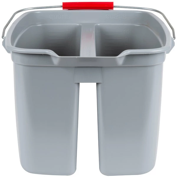 Rubbermaid FG262888GRAY 19 Qt. Divided Gray Bucket 1 Rubbermaid FG262888GRAY 19 Qt. Divided Gray Bucket