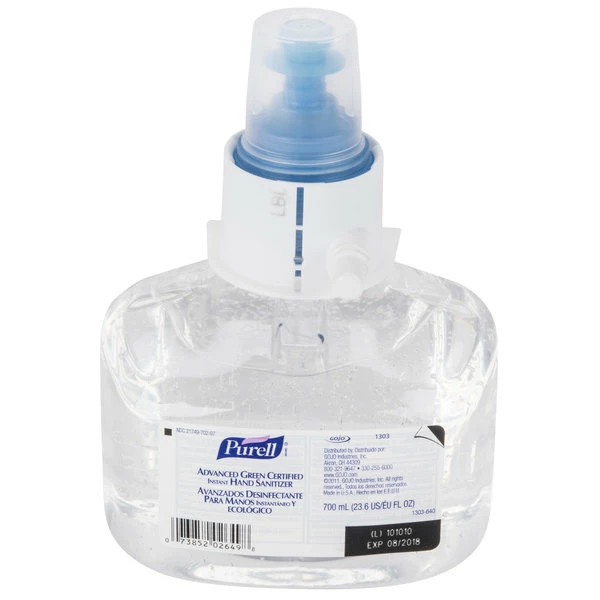 Purell® 1303-03 LTX Advanced Green Certified 700 ML Gel Instant Hand Sanitizer - 3/Case 1 Purell® 1303-03 LTX Advanced Green Certified 700 ML Gel Instant Hand Sanitizer - 3/Case