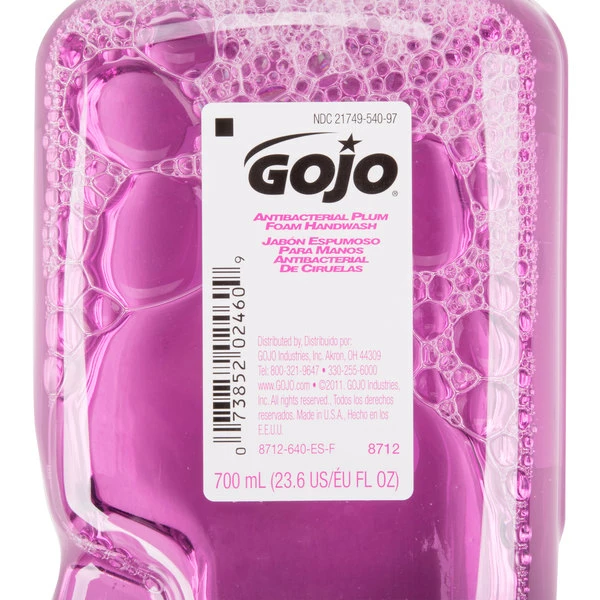 GOJO® 8712-04 ADX Plum 700 ML Foaming Antibacterial Hand Soap 5 GOJO® 8712-04 ADX Plum 700 ML Foaming Antibacterial Hand Soap - Image 5