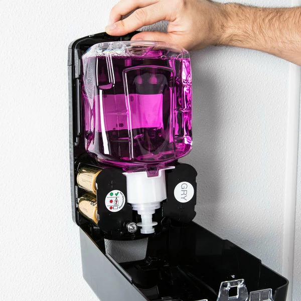 GOJO® 1912-02 LTX Plum 1200 ML Foaming Antibacterial Hand Soap - 2/Case 6 GOJO® 1912-02 LTX Plum 1200 ML Foaming Antibacterial Hand Soap - 2/Case - Image 6