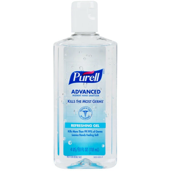 Purell® 9651-24 Advanced 4 Oz. Instant Hand Sanitizer - 24/Case 2 Purell® 9651-24 Advanced 4 Oz. Instant Hand Sanitizer - 24/Case - Image 2