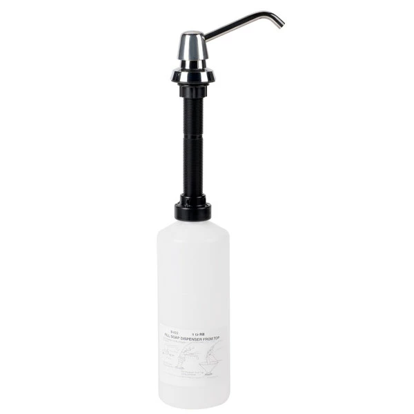 Bobrick B-822 Deck Mounted 34 Oz. Liquid Soap Dispenser 1 Bobrick B-822 Deck Mounted 34 Oz. Liquid Soap Dispenser