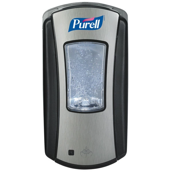 Purell® 1928-04 LTX-12 Brushed Chrome / Black 1200 ML Touchless Dispenser 1 Purell® 1928-04 LTX-12 Brushed Chrome / Black 1200 ML Touchless Dispenser