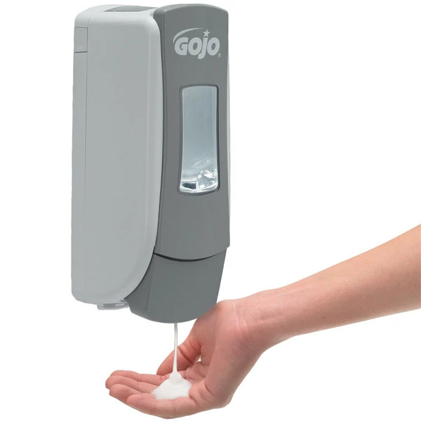 GOJO® 8784-06 ADX-7 700 ML Gray Soap Dispenser 3 GOJO® 8784-06 ADX-7 700 ML Gray Soap Dispenser - Image 3