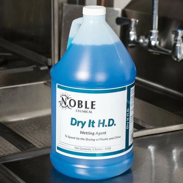Noble Chemical 1 Gallon / 128 Oz. Dry It HD Premium Rinse Aid Gallon / Drying Agent - 4/Case 1 Noble Chemical 1 Gallon / 128 Oz. Dry It HD Premium Rinse Aid Gallon / Drying Agent - 4/Case