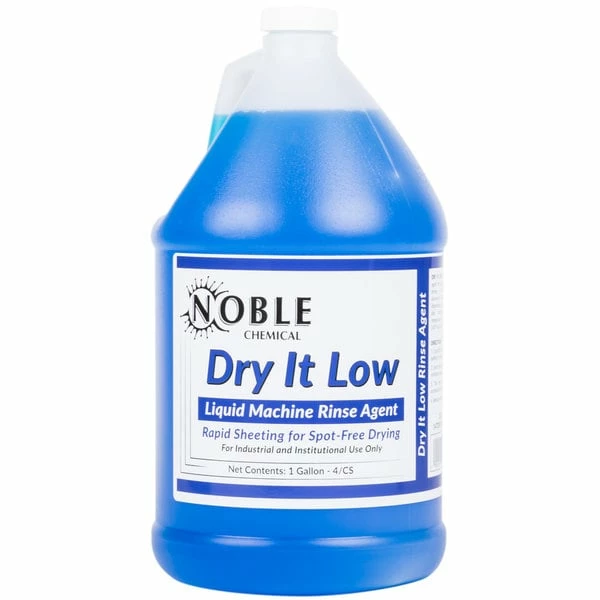 Noble Chemical 1 Gallon / 128 Oz. Dry It Low Rinse Aid Gallon / Drying Agent For Low Temperature Dish Machines - 4/Case 2 Noble Chemical 1 Gallon / 128 Oz. Dry It Low Rinse Aid Gallon / Drying Agent For Low Temperature Dish Machines - 4/Case - Image 2