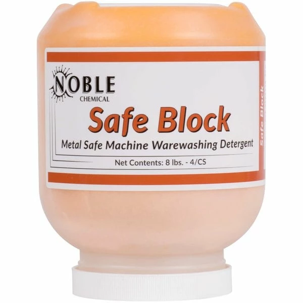 Noble Chemical Safe Block 8 Lb. / 128 Oz. Metal Safe Machine Warewashing Detergent - 4/Case 2 Noble Chemical Safe Block 8 Lb. / 128 Oz. Metal Safe Machine Warewashing Detergent - 4/Case - Image 2